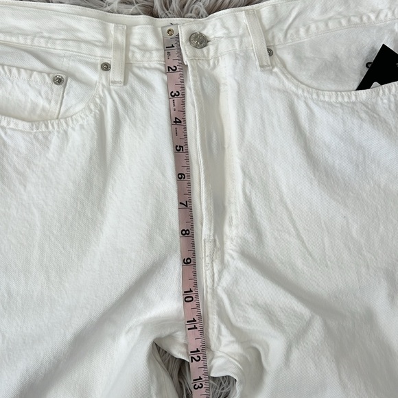 NWT Edwin Kali High Waist Denim Ankle Pant Eggshell Size 33 Reg. $208 - Picture 11 of 13